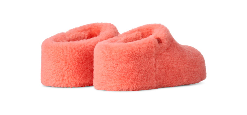 Women's Shearling-Trim Suede Clog