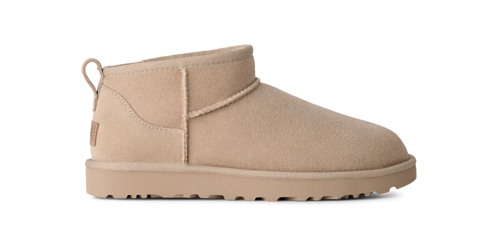 Women's Ultra-Short Sheepskin Boot - Grey