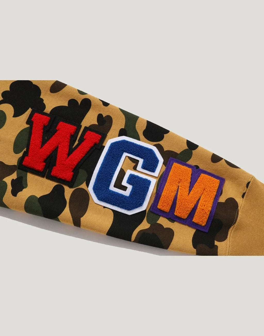 Men's Cotton Camo Graphic Crewneck Sweatshirt - Orange