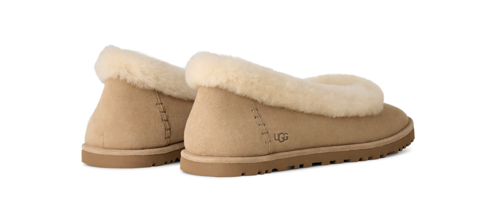 Women's Suede Ballet Flat - Chestnut