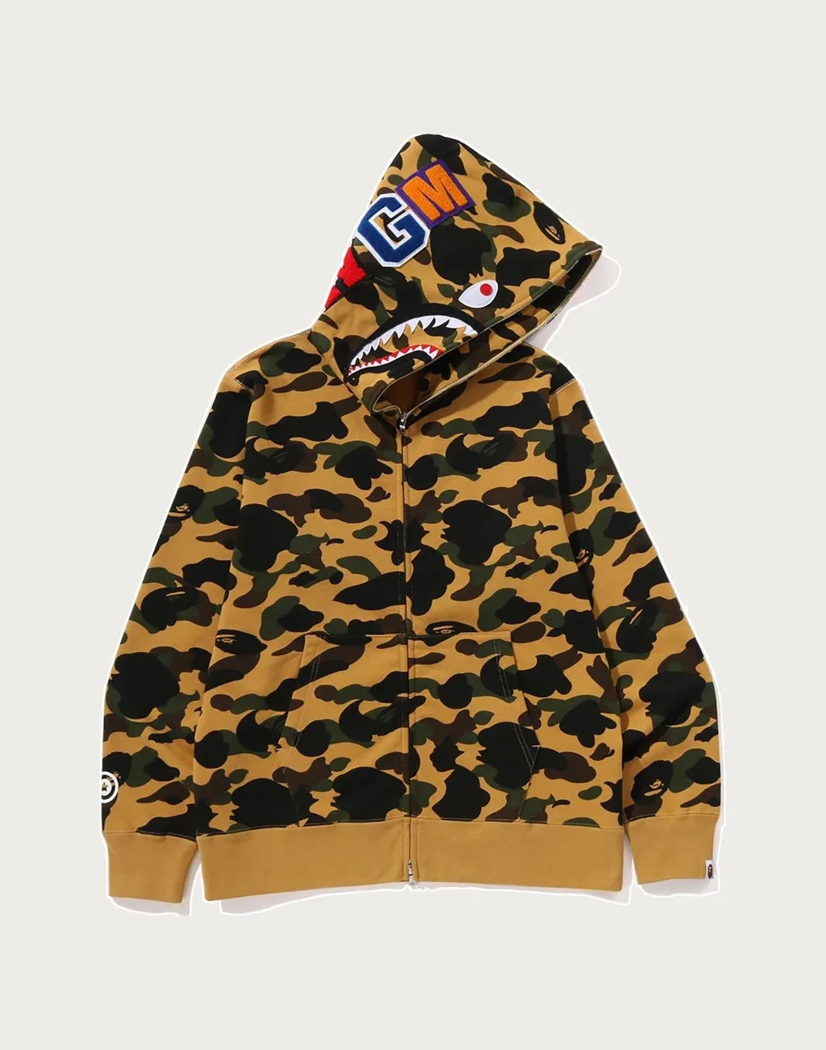 Cotton Camo Full-Zip Hoodie - Orange