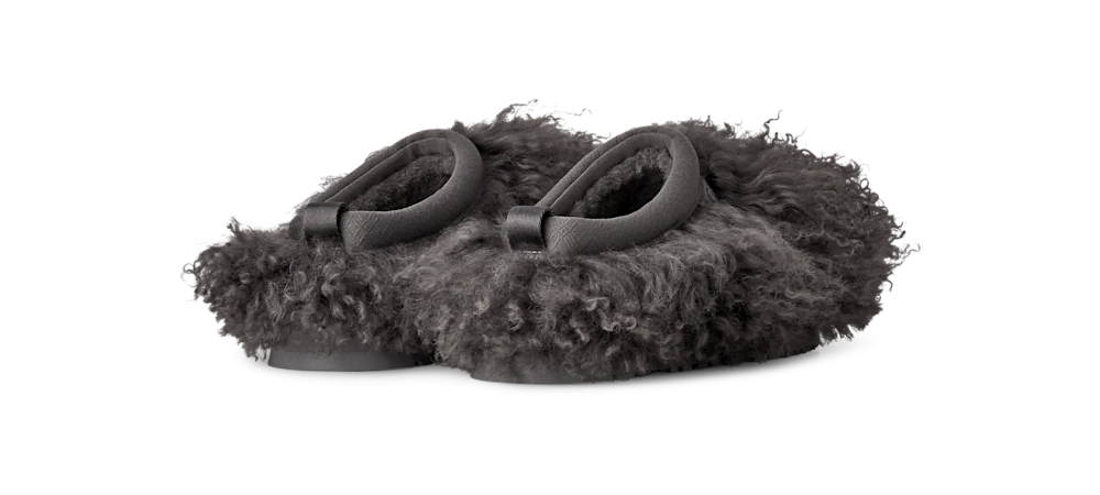 Women's Long Sheepskin Platform Mule - Cream