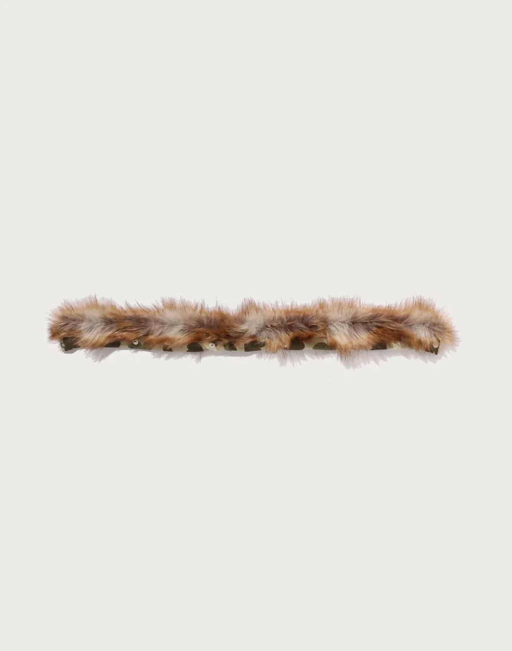Women's Cropped Faux-Fur Zip Hoodie - Brown