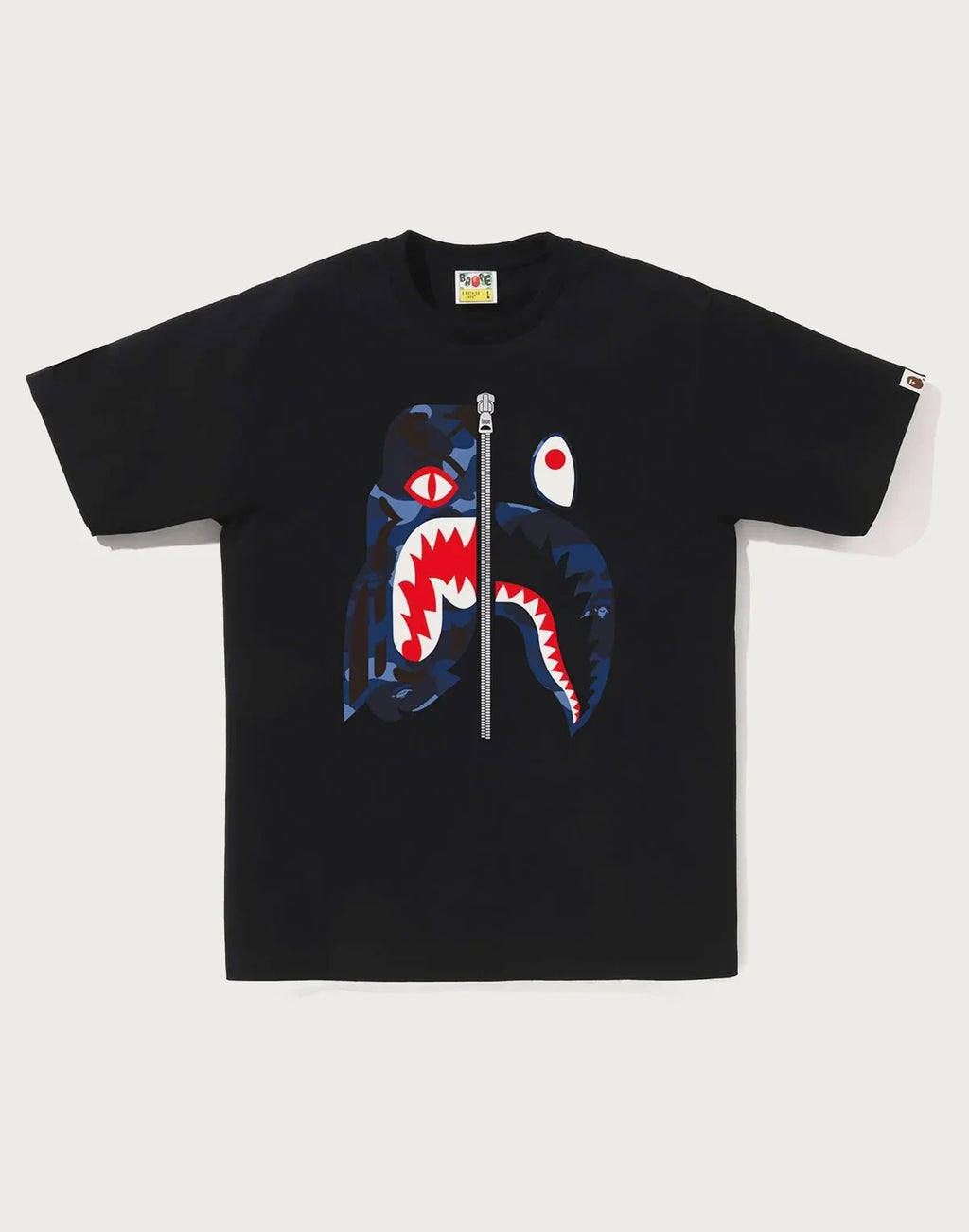 Men's Cotton Camo Graphic T-Shirt - Black Red