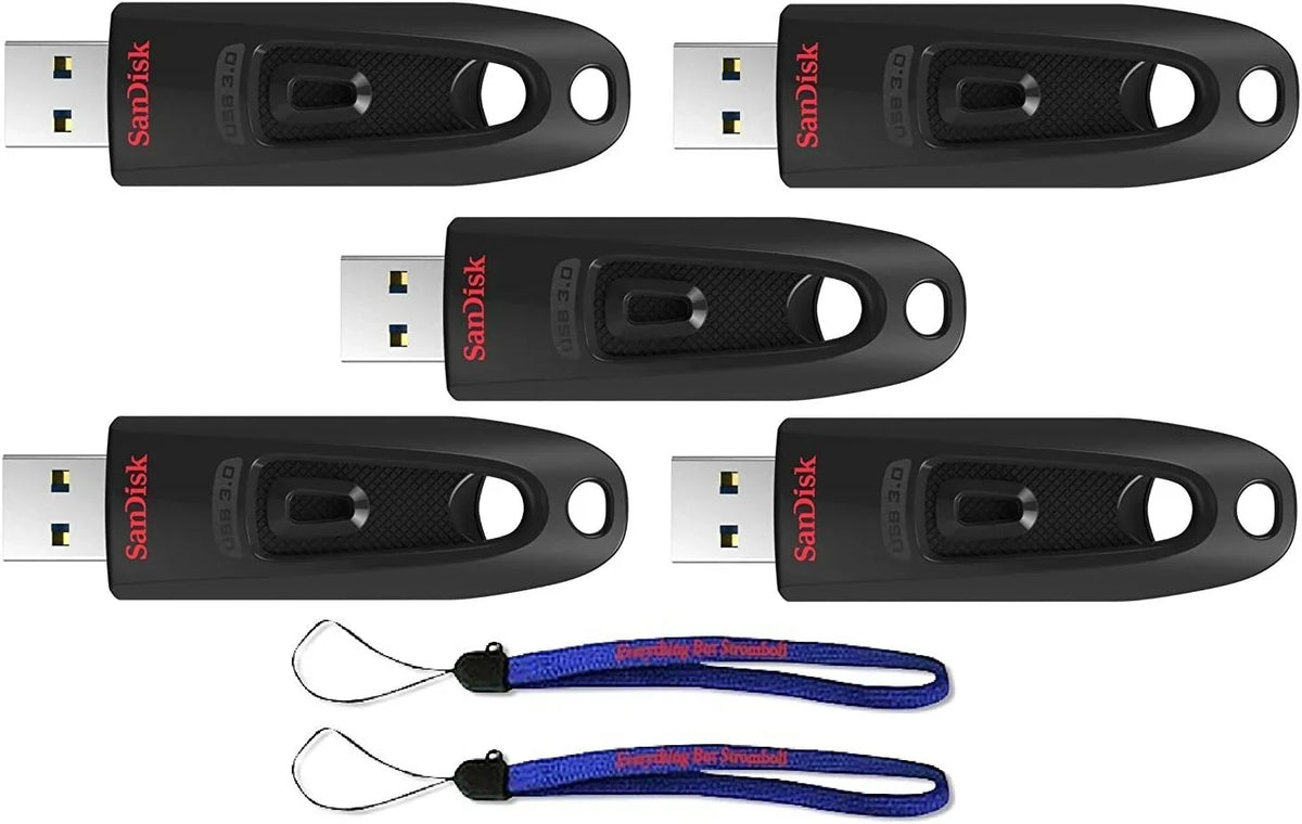 SanDisk Ultra USB 3.0 Flash Drives 512GB 5 Pack
