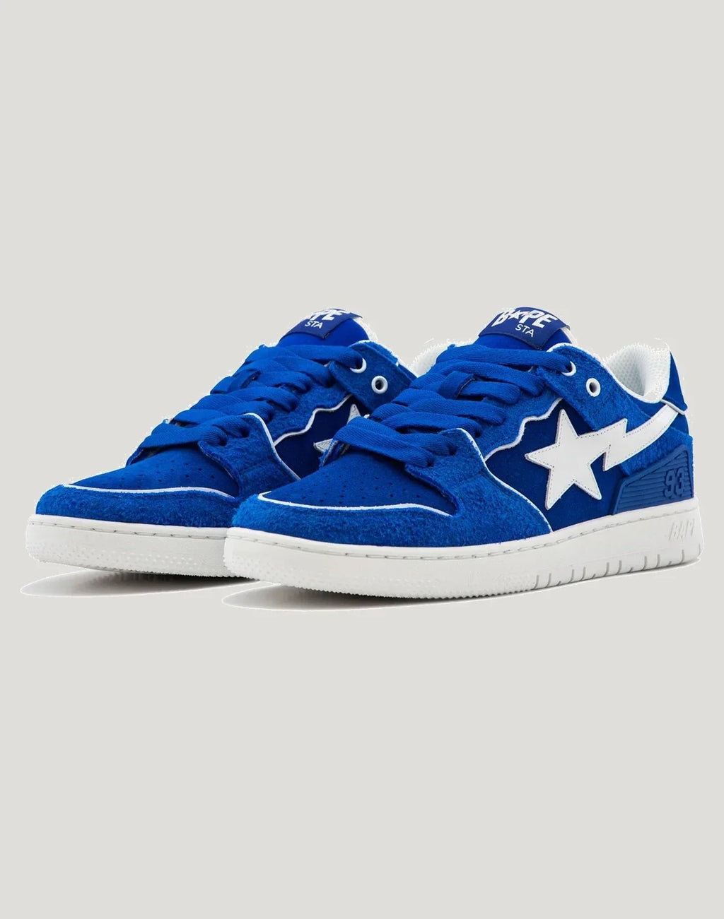 Men's Leather Low Top Sneakers - Red