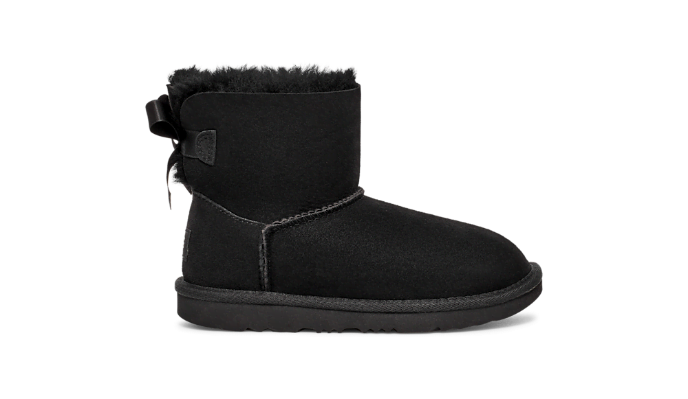 Kids' Mini Sheepskin Bow Boot - Brown