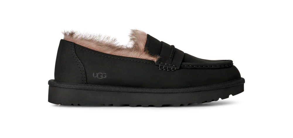 Women's Nubuck Loafer - Black
