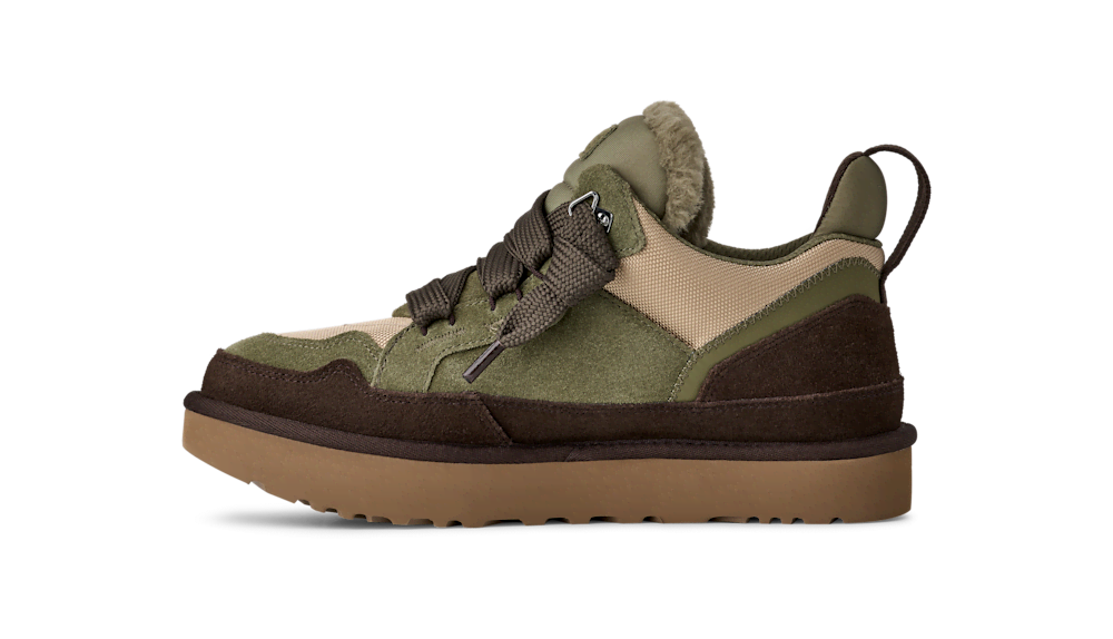 Men's Suede and Mesh Low Top Sneaker - Blue