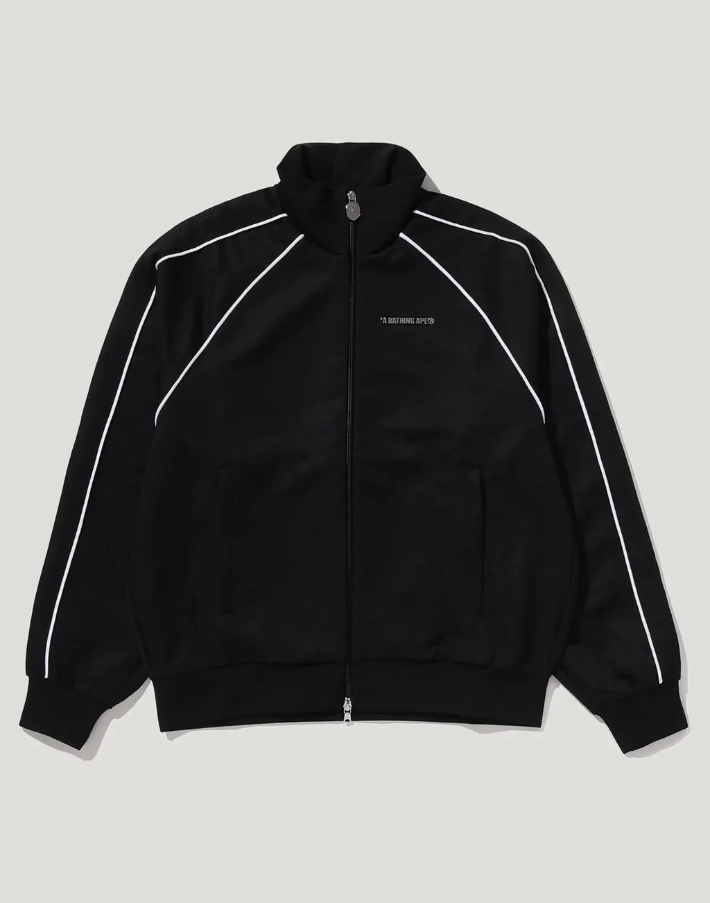 Men's Relaxed Jacquard Track Jacket - Brown