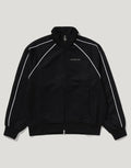 Men's Relaxed Jacquard Track Jacket - Brown
