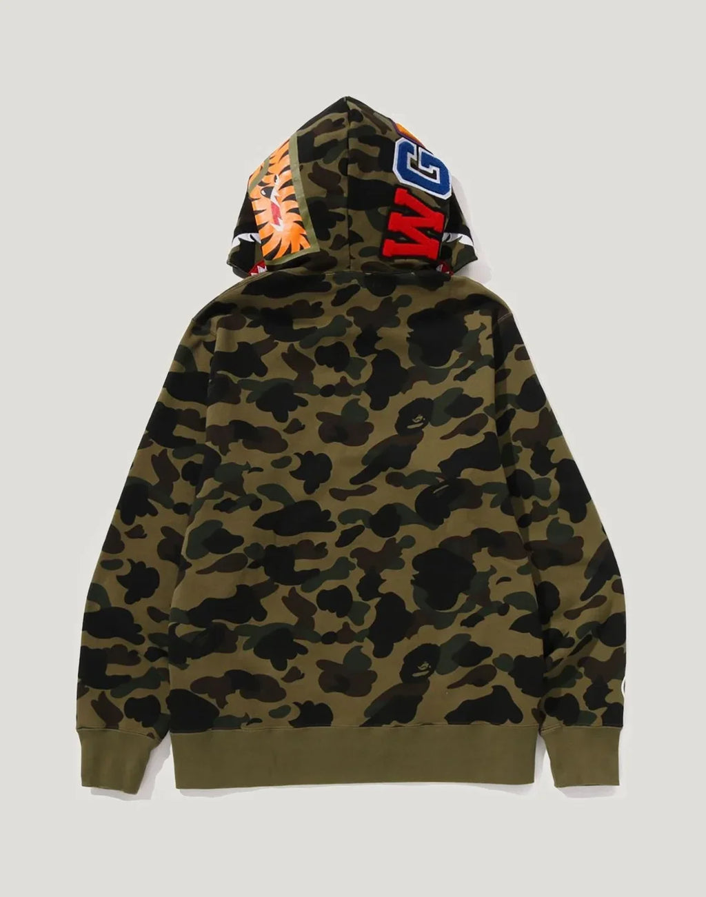 Cotton Camo Full-Zip Hoodie - Yellow