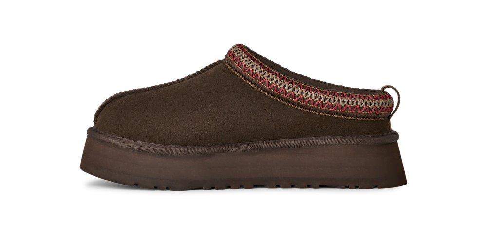Women's Suede Platform Slipper - Bronze