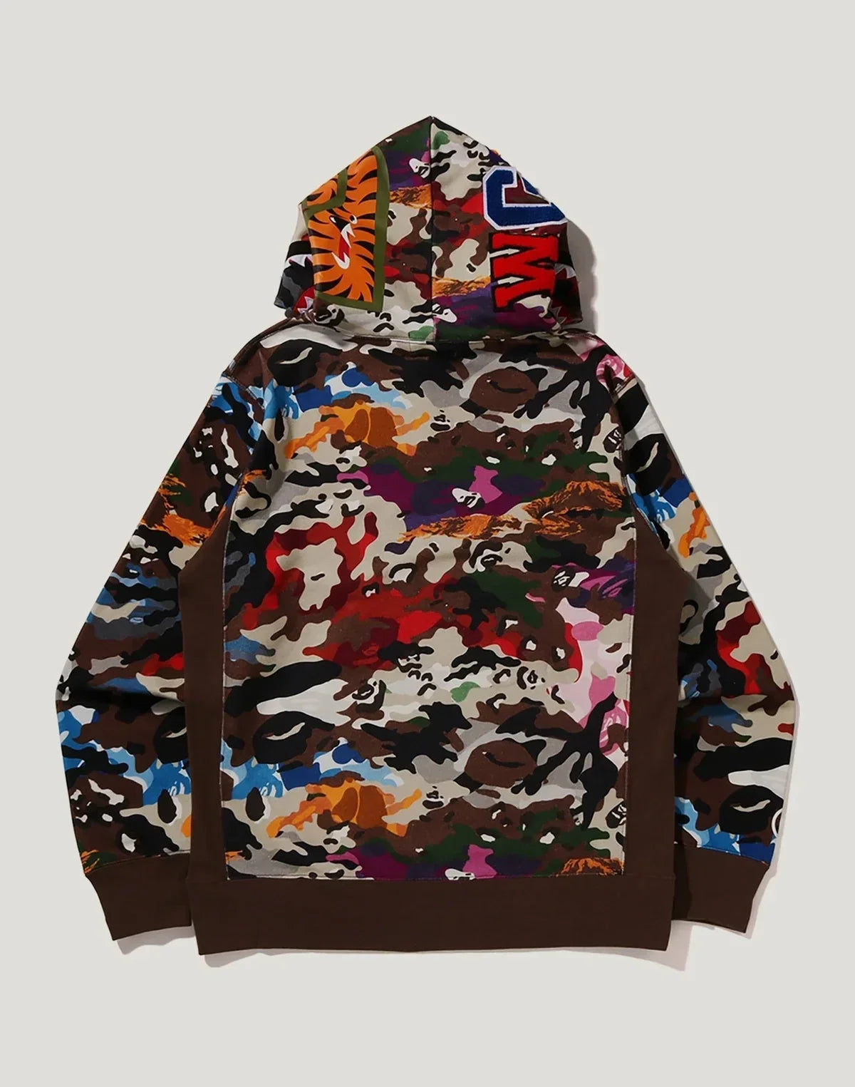 Camo Graphic Pullover Hoodie - Olive