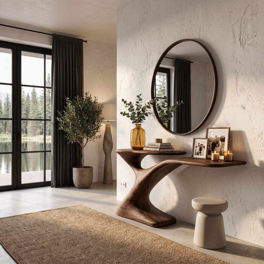 Minimalist Console Table For Entryway And Hallway