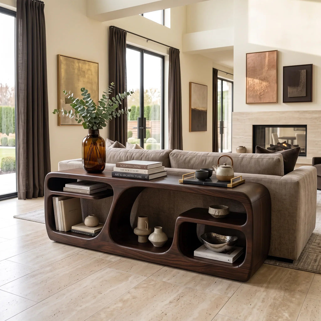 Organic Loop Base Console For Modern Living Room