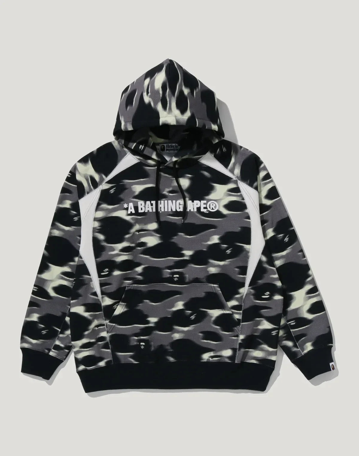 Men's Relaxed-Fit Graphic Pullover Hoodie - Black
