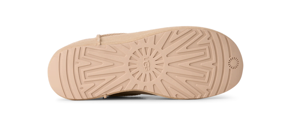 Women's Suede Sheepskin-Lined Clog - Chestnut