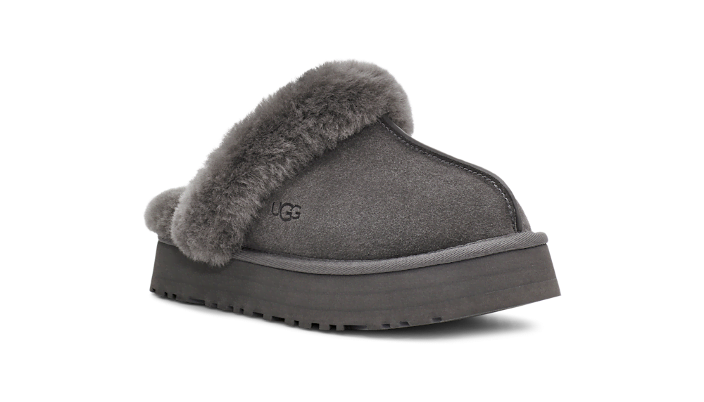 Women's Suede Platform Slipper - Brown