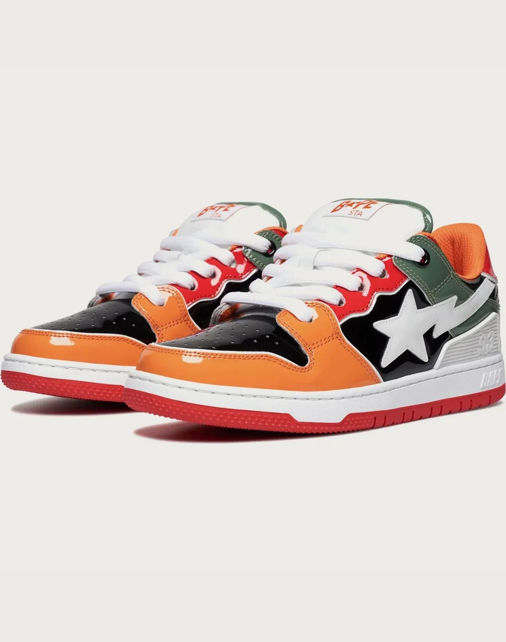 Men's Leather Low Top Sneakers - Blue