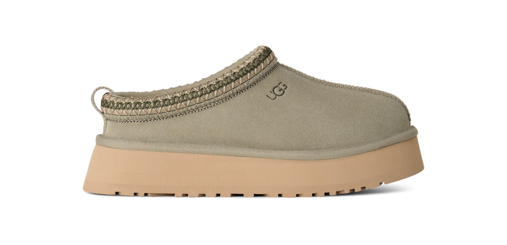 Women's Suede Platform Slipper - Bronze