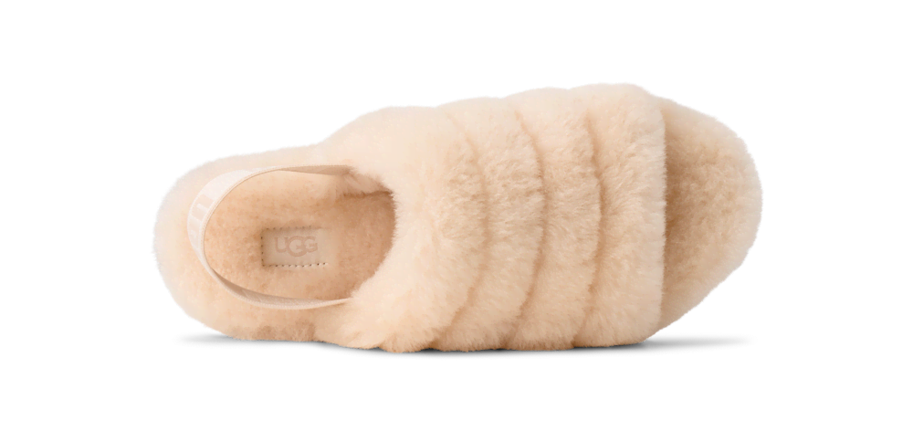 Women's Sheepskin Platform Slide - Black