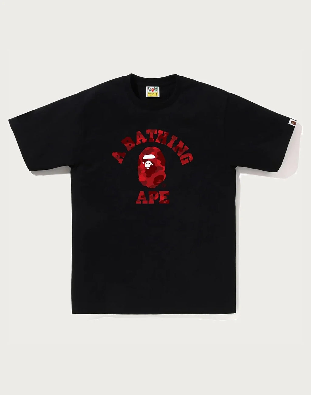 Men's Cotton Camo Graphic T-Shirt - White Red