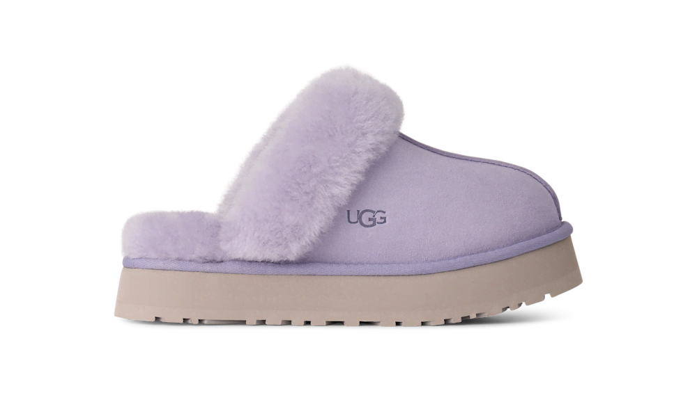 Women's Suede Platform Slipper - Brown