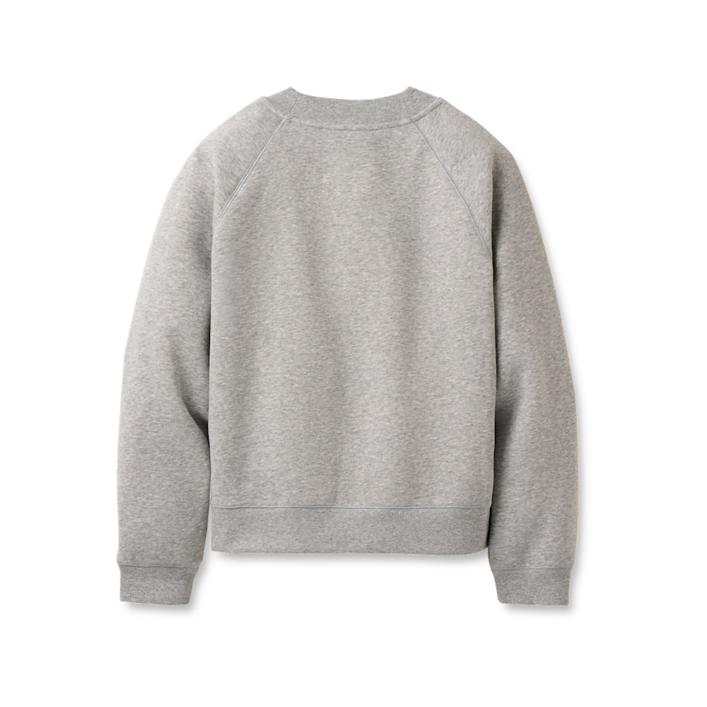 Women's Chenille Appliqué Crewneck Sweatshirt - Chestnut