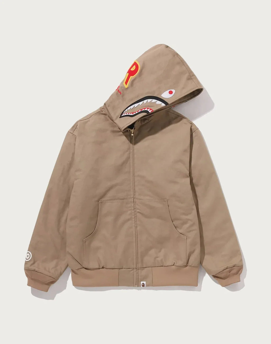 Men's Graphic Work Hoodie Jacket - Black