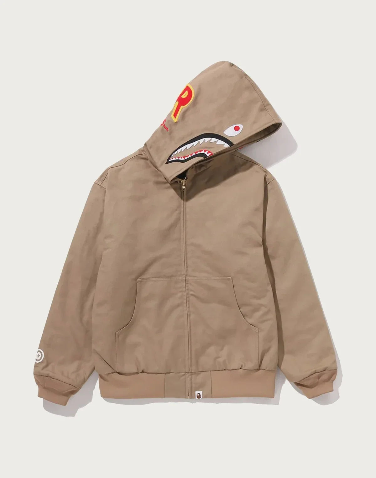 Men's Graphic Work Hoodie Jacket - Black