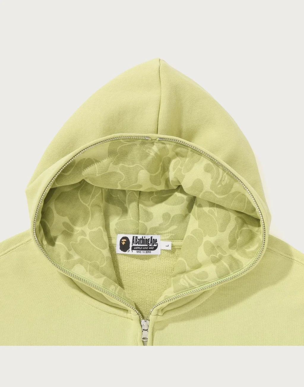 Men's Relaxed Cotton Zip Hoodie - Green