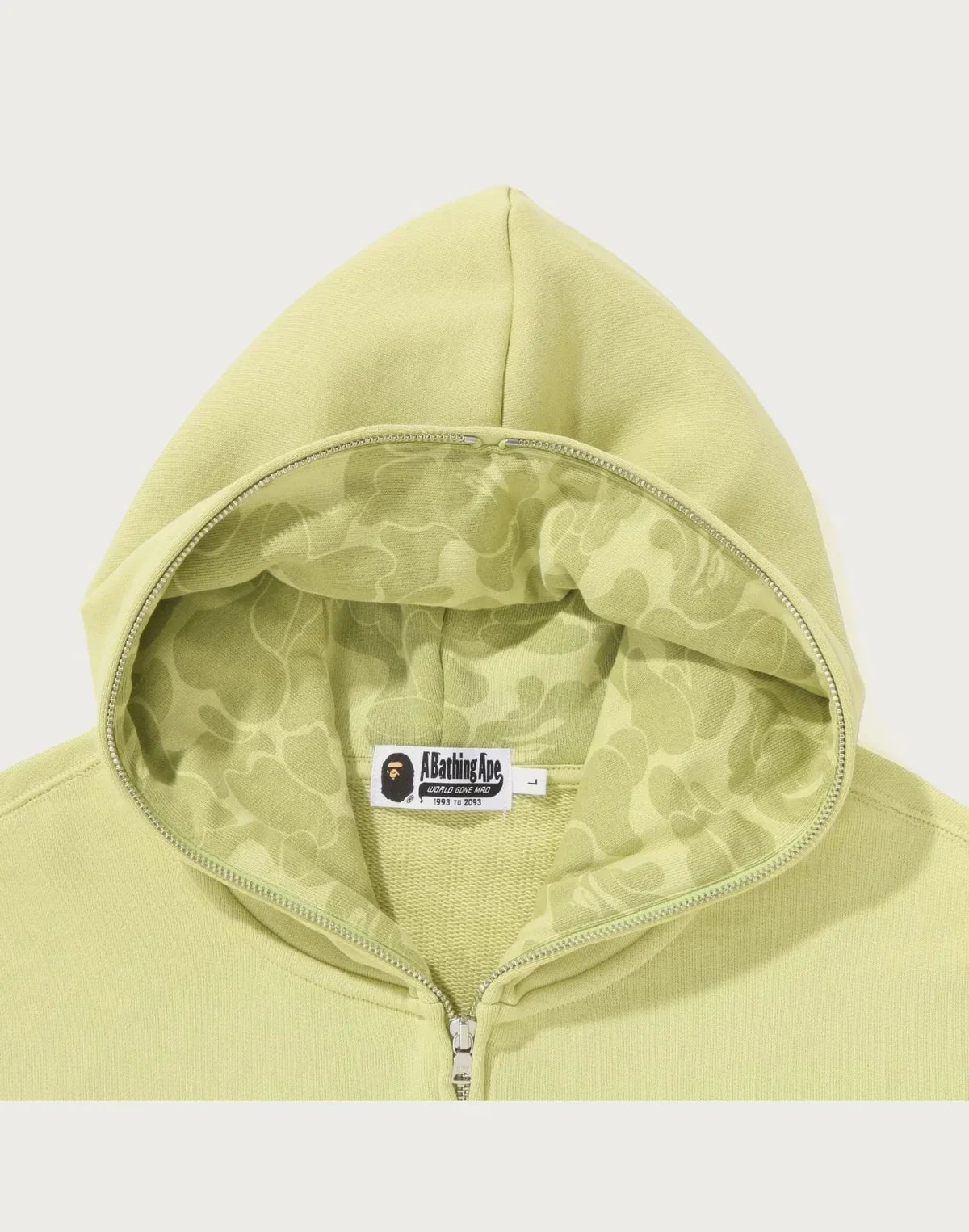Men's Relaxed Cotton Zip Hoodie - Green