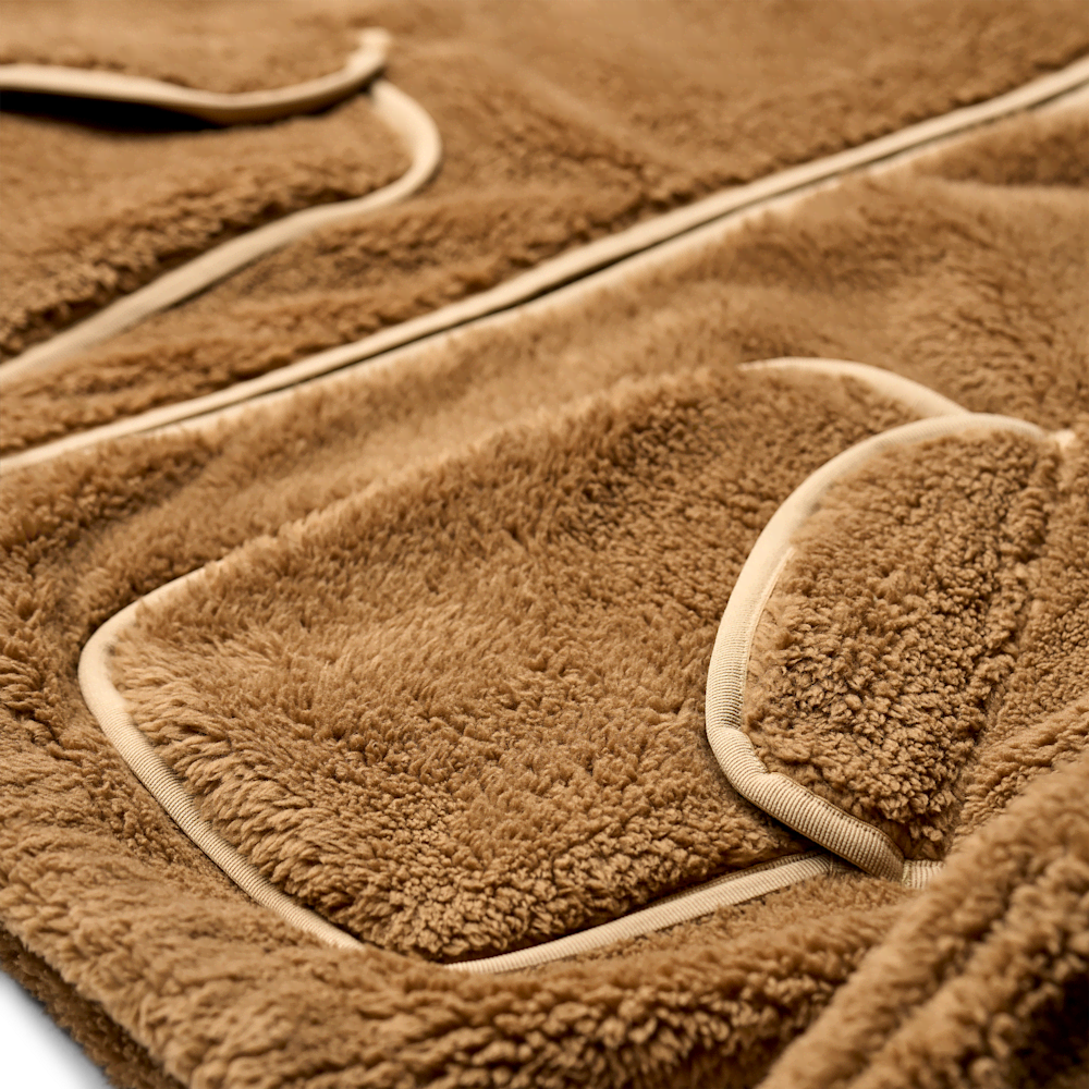 Women's Plush Fleece Zip Hoodie - Chestnut