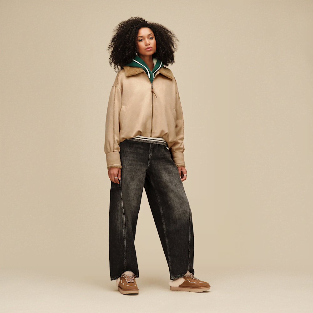 Women's Suede Sneaker Mule - Moonlight