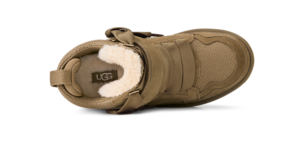 Women's Suede Mesh Wedge Sneaker