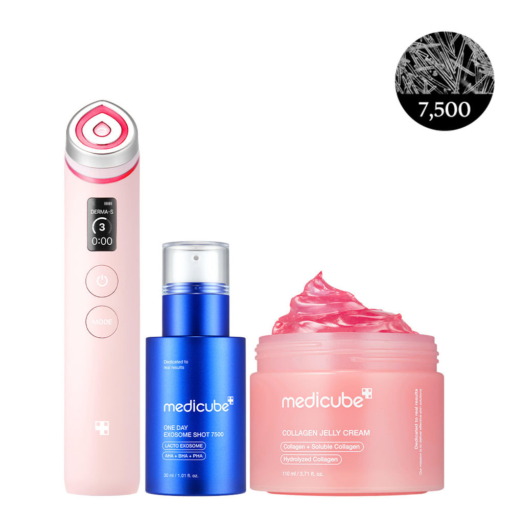 Pink Skin Renewal Device & Skincare Set