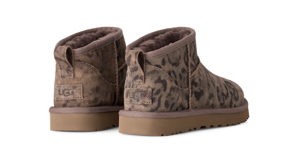 Women's Suede Mini Boot - Cheetah Print
