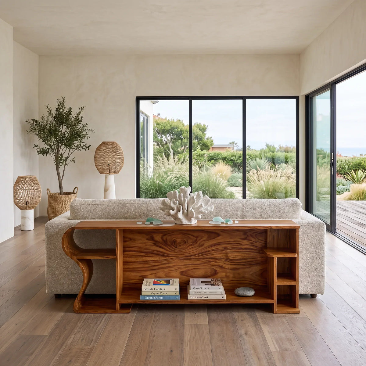 Modern Cabinet Console Table For Spacious Entryway
