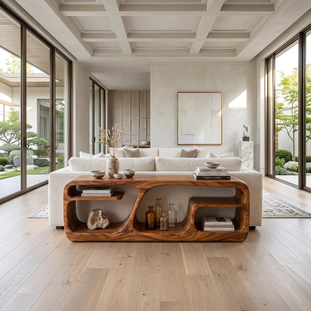 Organic Loop Base Console For Modern Living Room