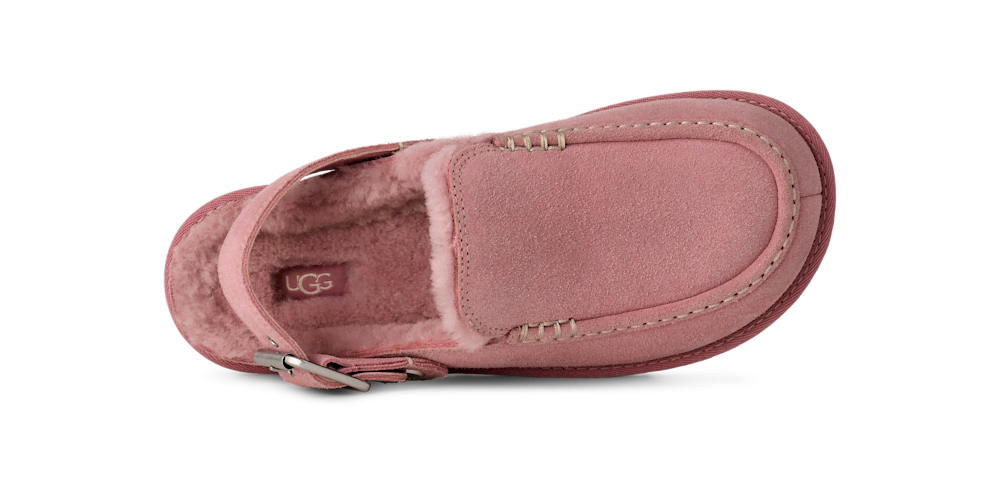 Women's Suede Adjustable-Strap Clog - Dusty Orchid
