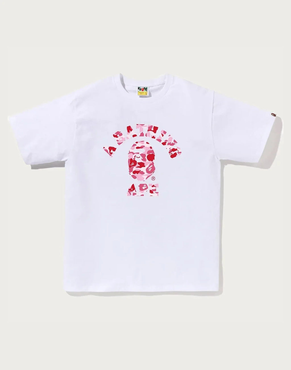 Men's Cotton Camo Graphic T-Shirt - White Pink