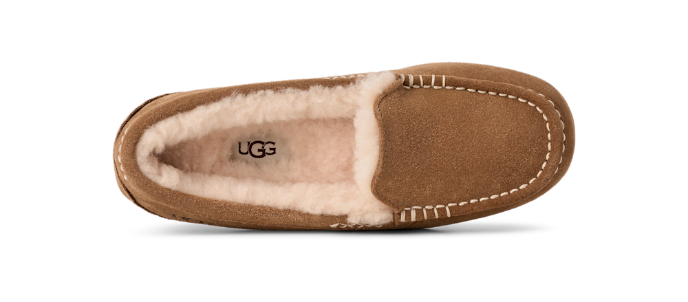 Women's Water-Resistant Suede Moccasin Slipper - Black