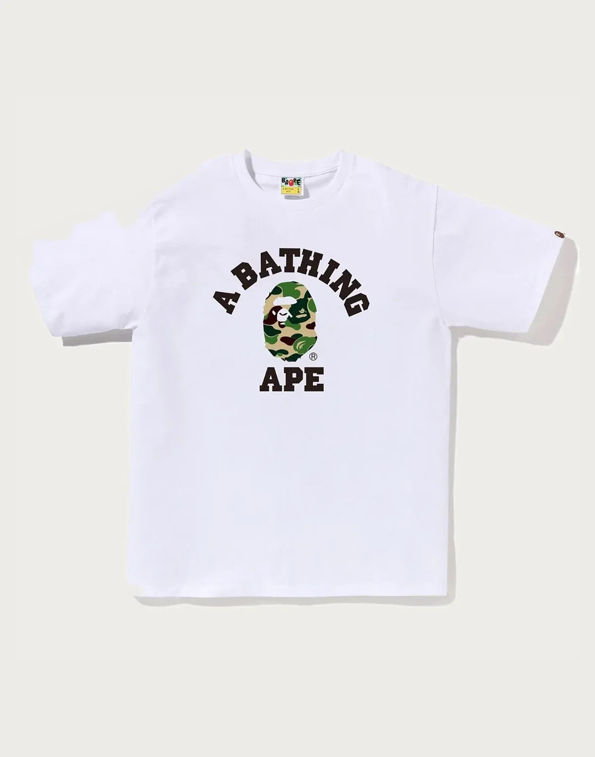 Men's Cotton Camo Graphic T-Shirt - White Pink