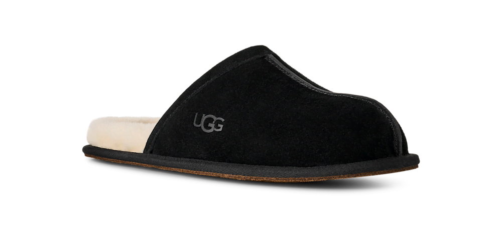 Men's Suede Open-Back Slipper - Brown