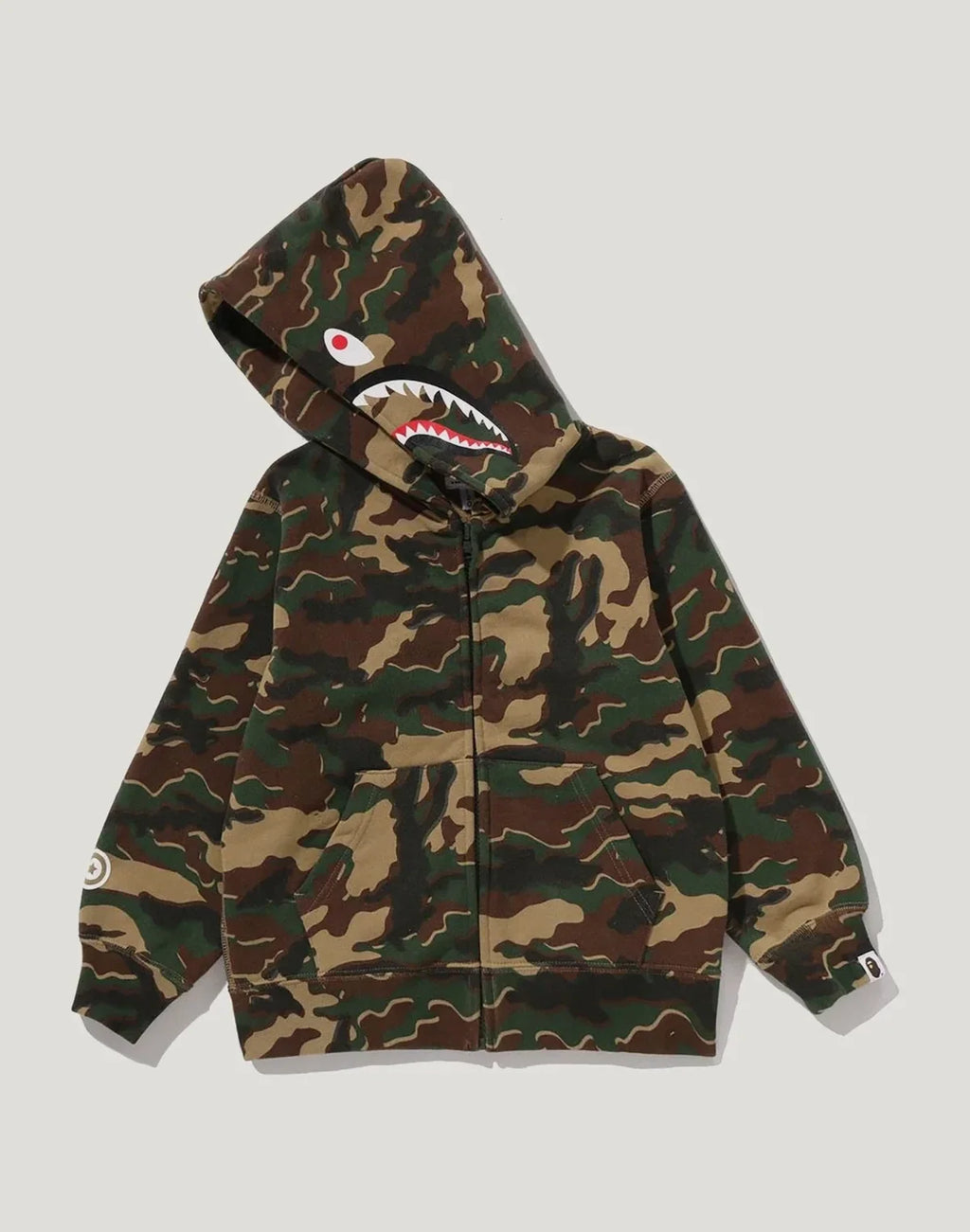 Kids' Woodland Animal Graphic Zip Hoodie - Green