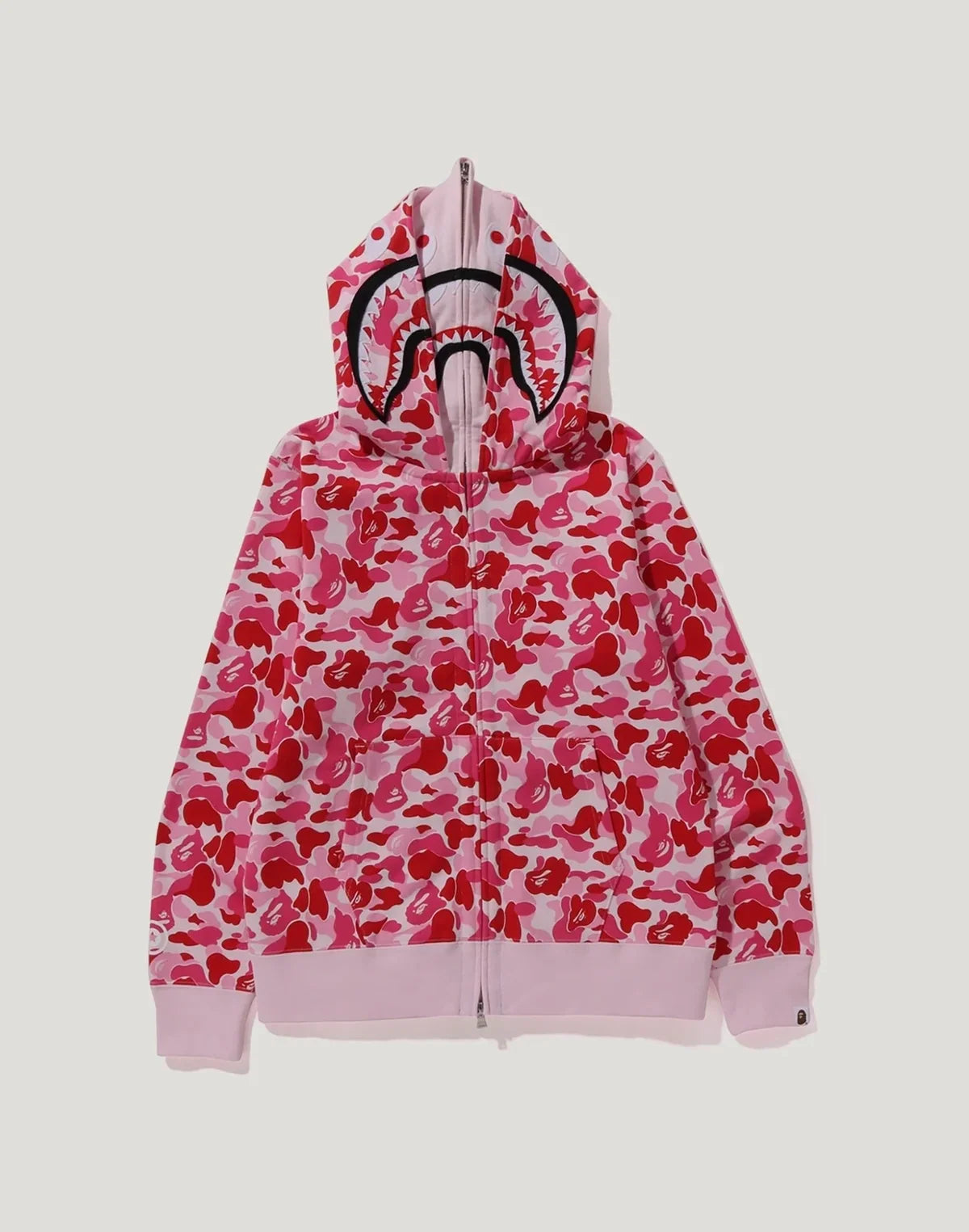 Camo Double-Graphic Full-Zip Hoodie - Blue