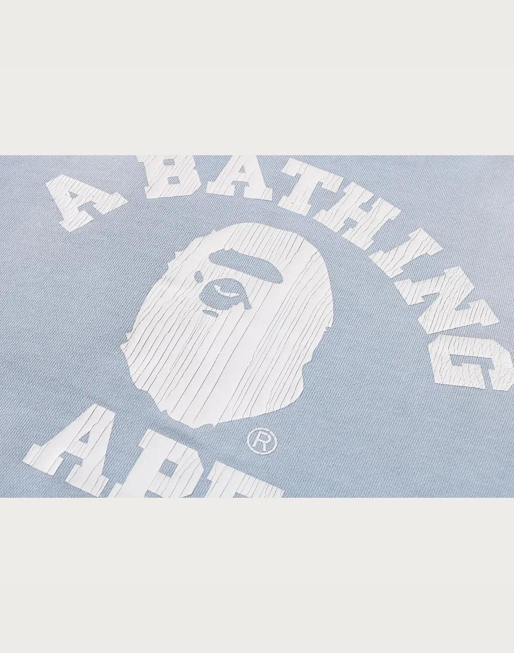 Women's Washed Cotton Graphic Crewneck - Blue