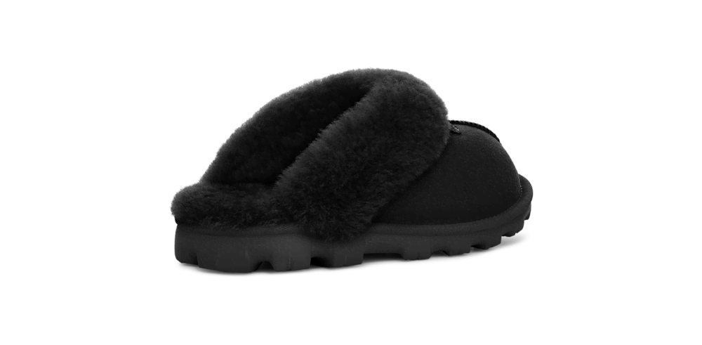 Women's Sheepskin Mule Slipper - Black