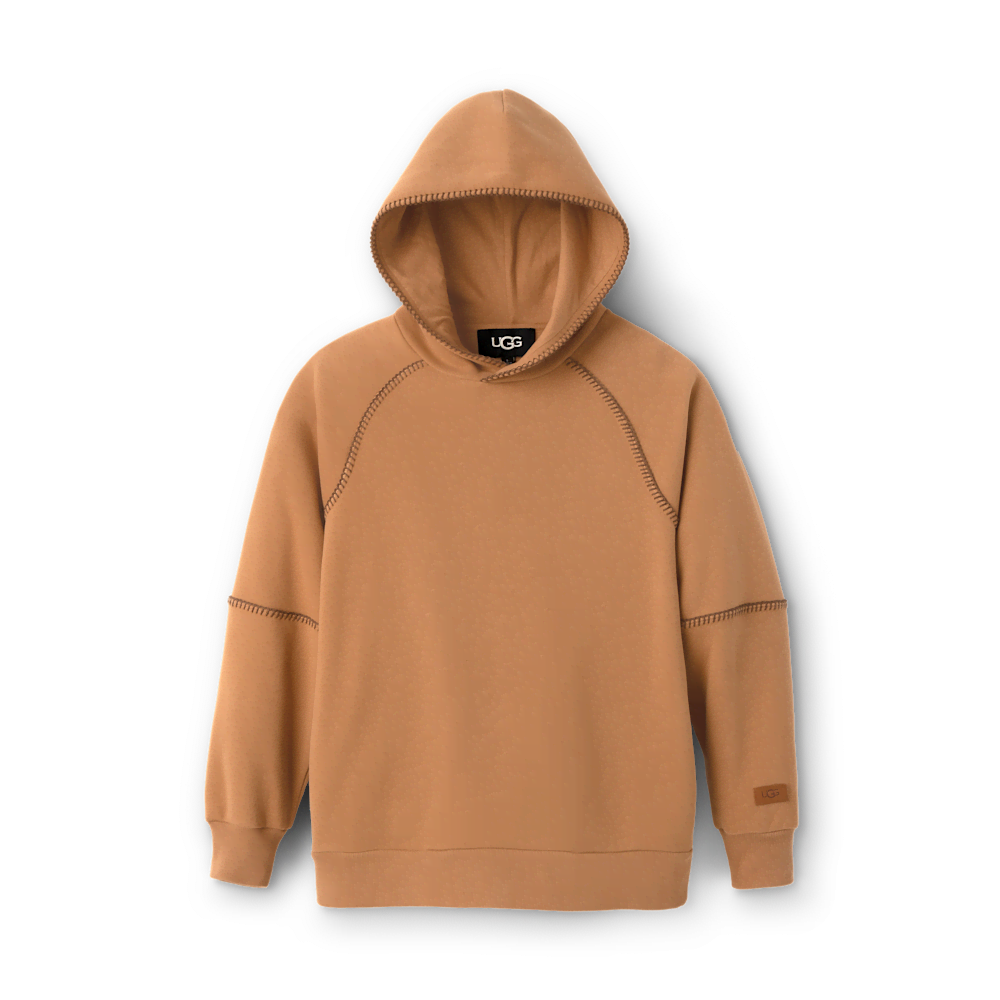 Women's Oversized Fleece Hoodie - Chestnut
